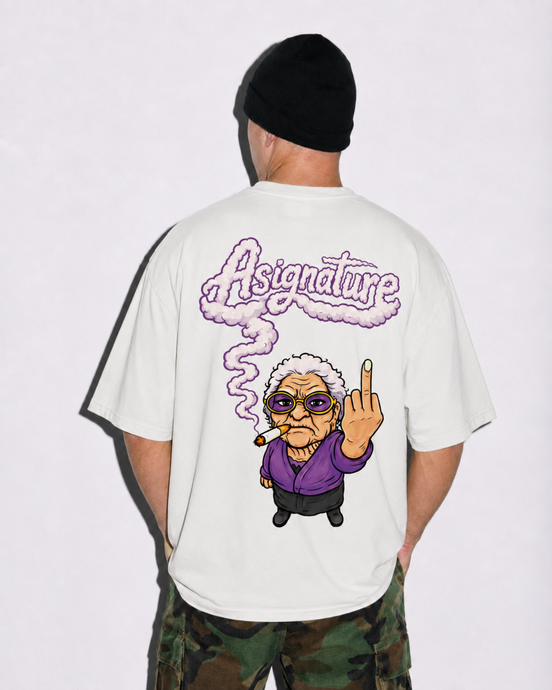 Camiseta ASIGNATURE Grandma — Off White