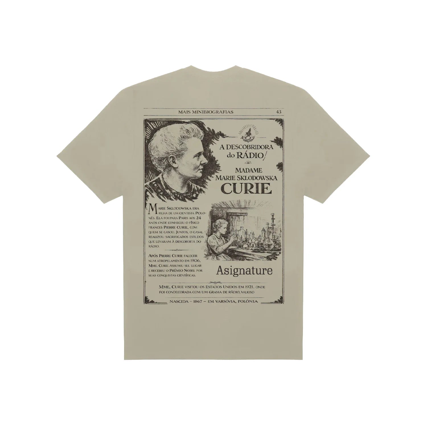 Camiseta ASIGNATURE Marie Curie Tee