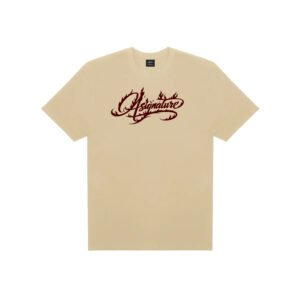 asignature-flame-script-tee-sand