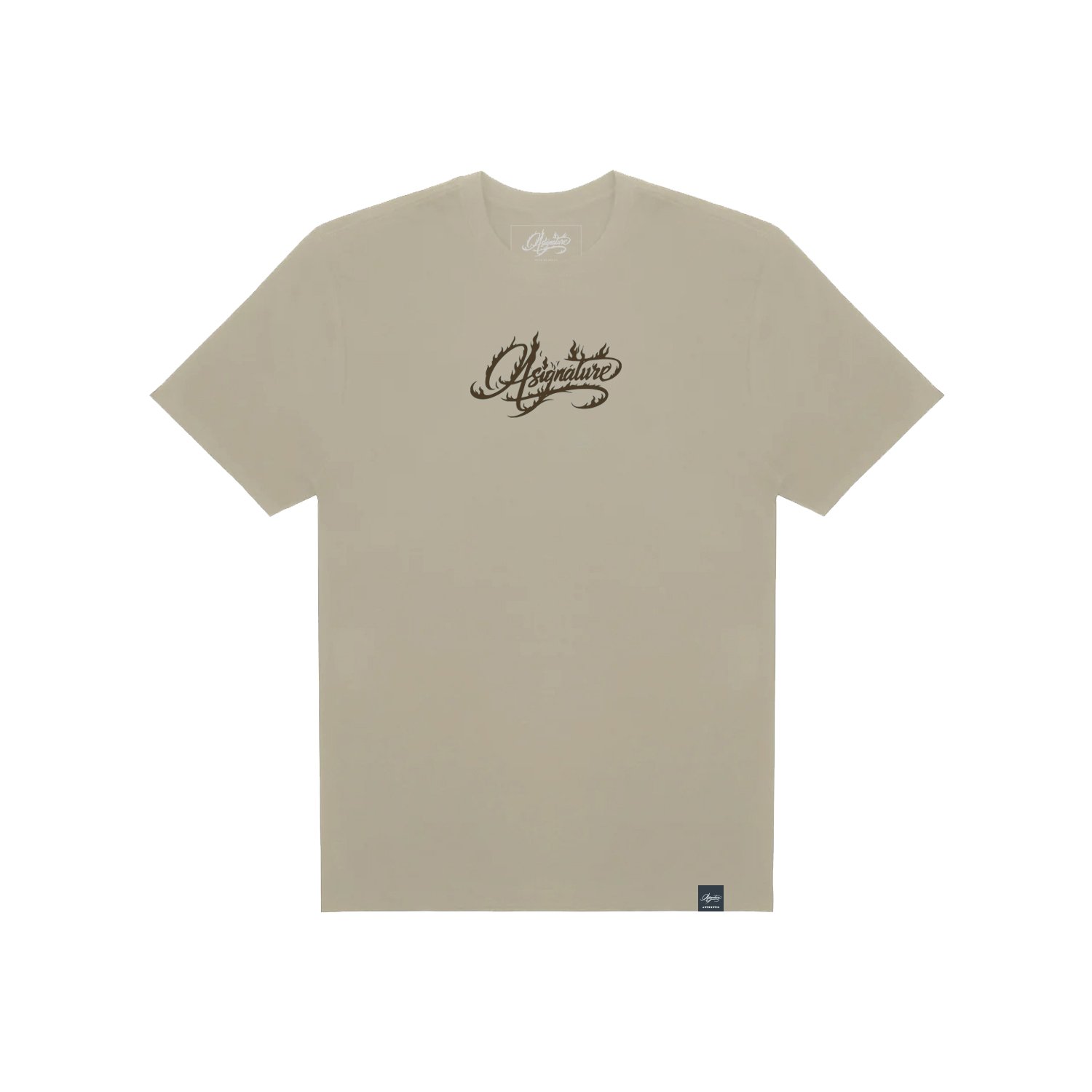 camiseta-oversized-bege-flame-script-tee-sand-asignature